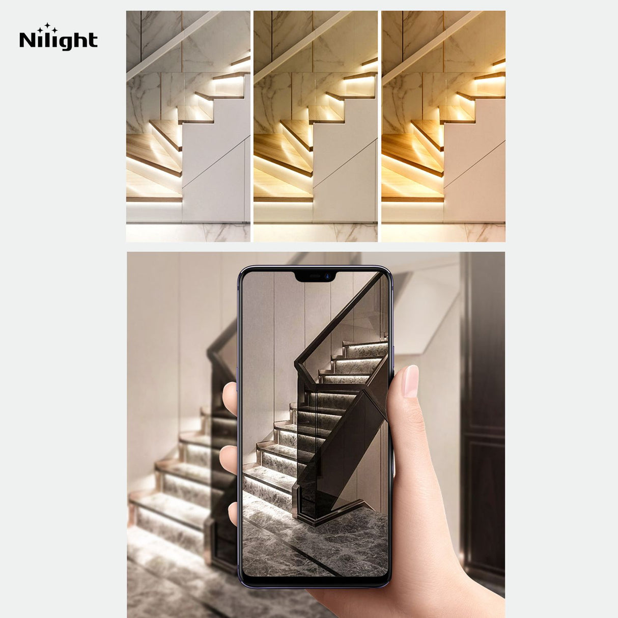 Lights for illuminating stairs, doors and other portions of buildings