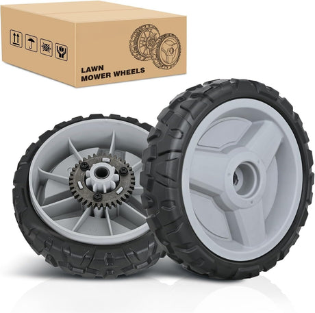 Lawn Mower Drive Wheels Replacement 8 Inch 580365301 593198101 Assembly, Lawnmower Wheels Compatible with Husqvarna HU700 HU800 HU625 HU775, Craftsman GCV-160 and More, 2-Pack