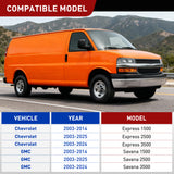 4 Pin Trailer Wiring Harness 55540 Vehicle Side Custom for 2003 2024 Chevy Express GMC Savana