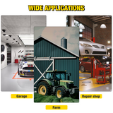 Nilight 36inch Z Creeper - 2-in-1 Folding Rolling Mechanic Seat 36 inches Adjustable Lay-Down or Sit Garage Chair, 330 lbs Capacity, Grey Black