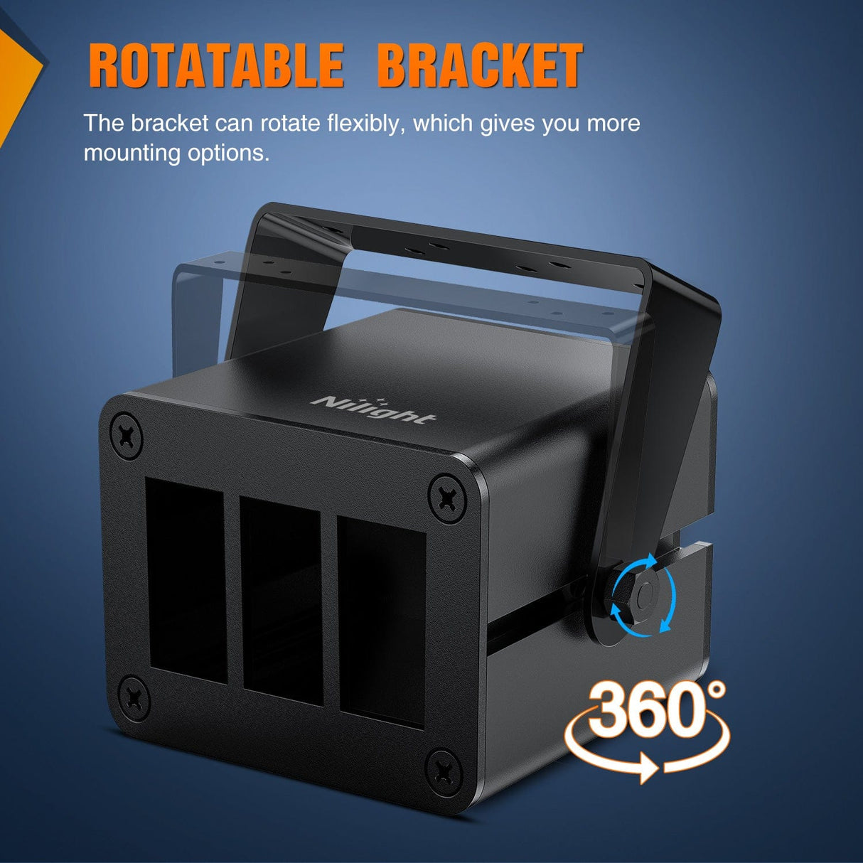 Nilight 3 Gang Rocker Switch Box 3 Holes Panel Detachable Installation Housing Waterproof Aluminum Rotatable Mount Bracket 12V 24V DIY Toggle Switches Voltmeter USB Socket for Boats Cars RVs Trucks