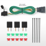 Wiring Harness Kit 4 Pin Trailer Wiring Harness Kit 56245 Vehicle Side Custom for 2013 2014 2015 2016 2017 Buick Enclave; Chevrolet Traverse  GMC Acadia Limited (Hitch Factory Tow Package Required)