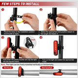 Marine Boat Navigation Light 4PCS Red Green Port Starboard White Stern Lights Four Mode Waterproof Rechargeable Warning Safety Lamp for Skeeter Yacht Pontoon Trailer Truck Bike Backpack Helmet