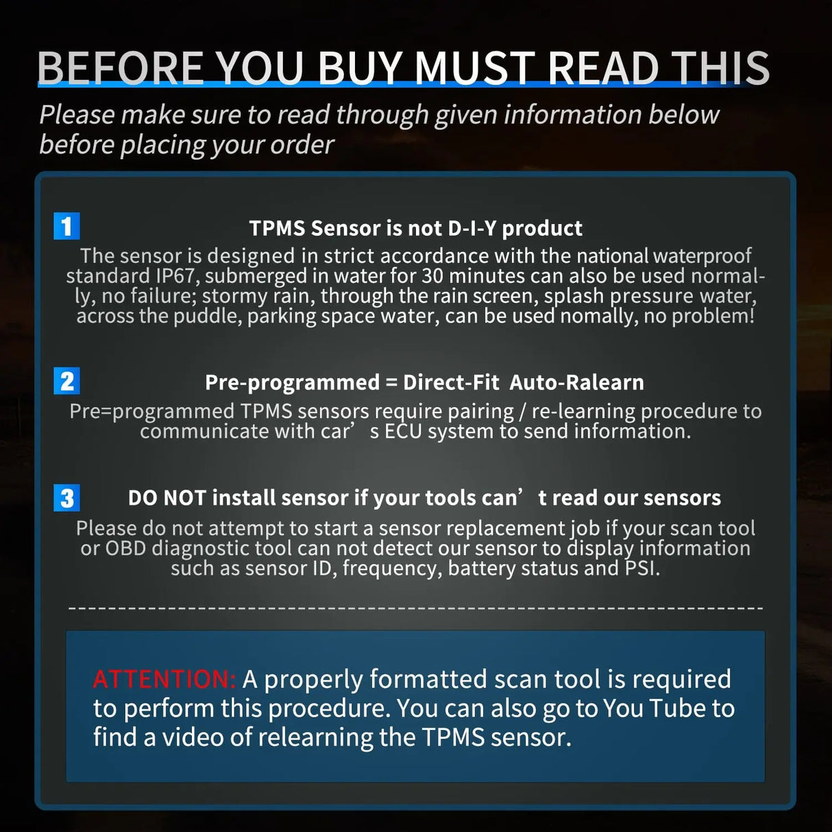 inflator 2015 2016 2017 2018 2019 2020 2021 2022 2023 Ford F150 Edge Mustang Bronco Transit 2017-2023 Lincoln MKC MKX Navigator 315Mhz Tire Pressure Monitor Sensor