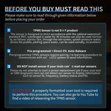 inflator 2015 2016 2017 2018 2019 2020 2021 2022 2023 Ford F150 Edge Mustang Bronco Transit 2017-2023 Lincoln MKC MKX Navigator 315Mhz Tire Pressure Monitor Sensor