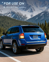 Taillight Assembly Compatible with 2014 2015 2016 2017 Jeep Compass Tail Light OE Style Rear Lamp Replacement Driver Side w/Bulbs