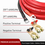 Nilight 12V 140AMP Dual Battery Isolator Kit with 6 AWG Power Cable Terminal Voltage Sensitive Relay Smart VSR Automatic Charger Disconnect for Truck Van RV ATV UTV Boat Can Am