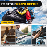 Nilight Car Door Step for Roof Access Universal Car Step Hook for Roof SUV Trucks Folding Aluminum Alloy Vehicle Door Latch Step Pedal With Glass Breaker Safety Hammer, Max Load 400lbs, 2 Pack Yellow