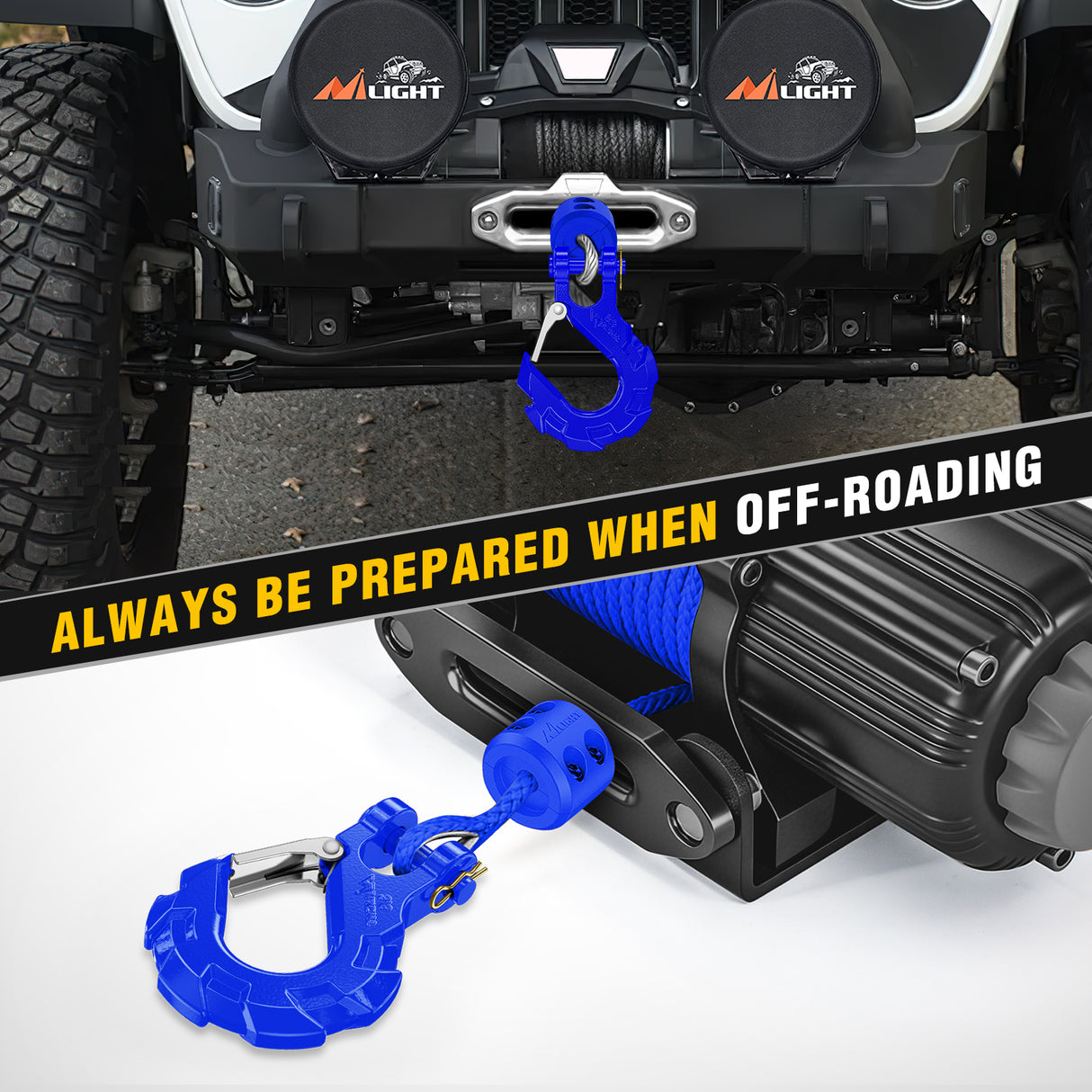 winch hook 3/8 inch Grade 70 Winch Hook Blue