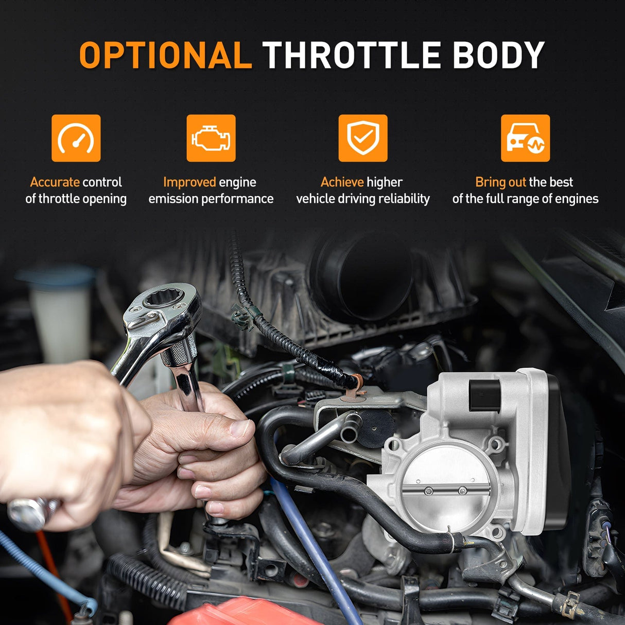 Nilight Electronic Throttle Body fits for Dodge Jeep Chrysler Vehicles - Chrysler 300 Pacifica Sebring, for Dodge Avenger Challenger Journey Charger Magnum 2005 2006 2007 2008 2009 2010 2011