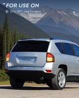 Nilight Taillight Assembly Compatible with 2014 2015 2016 2017 Jeep Compass Tail Light OE Style Rear Lamp Replacement Passenger Side w/Bulbs