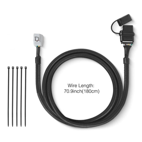 Wiring Harness Kit 4 Pin Trailer Wiring Harness Kit 56083 Custom for 2010 2011 2012 2013 2014 2015 2016 2017 2018 2019 2020 2021 2022 2023 RX350 RX450h RX350L RX350hL