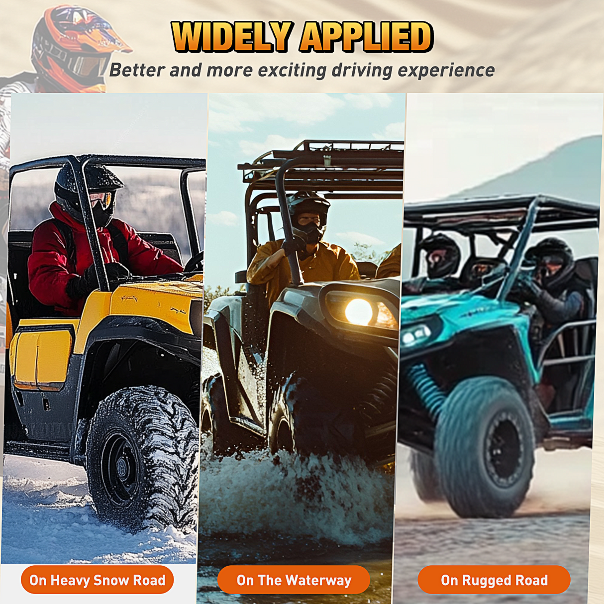 Go Kart Drive Belt 40 Series Torque Converter Belt Replacement for Comet 203785A Comet 203785 MANCO 12346 40 Series, 3 Pack