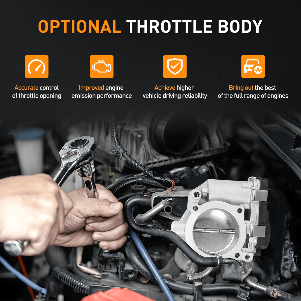 Nilight Electronic Throttle Body fits for Volkswagen Vehicles - Volkswagen Beetle Jetta 2007 2008 2009-2014, Golf 2010-2014, Passat 2012 2013 2014, Rabbit 2006 2007 2008 2009, # 07K-133-062A SKTB1303