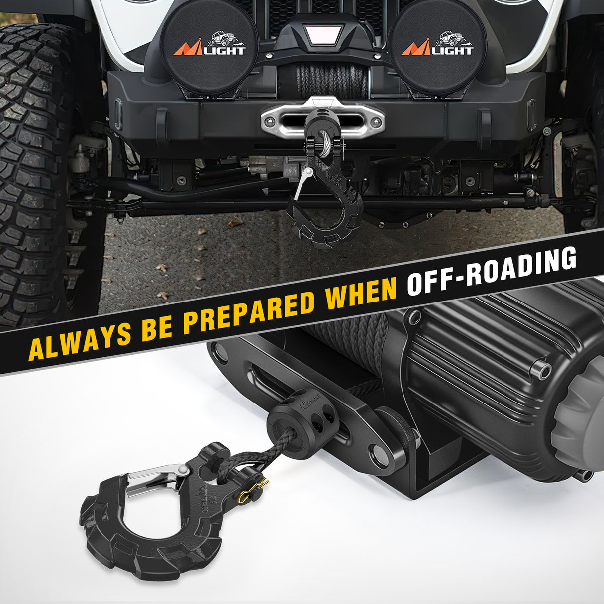 winch hook 3/8 inch Grade 70 Winch Hook Black