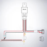 Nilight 50 Inch Triple Row Red Shell Spot Flood Led Light Bar | 12AWG Wire 5Pin Switch