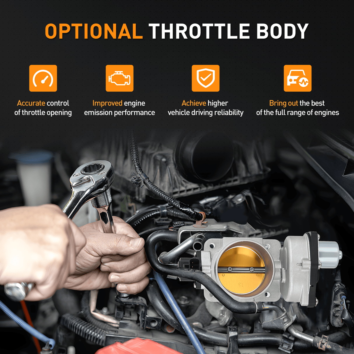 Nilight Electronic Throttle Body fits for Chevy Hummer Buick GMC Isuzu Vehicles - for Chevy Colorado Impala Monte Carlo Trailblazer, H3, Buick Rainier, GMC Canyon Envoy, Isuzu Ascender i-350