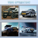 Nilight 2PCS 24 inch Truck Grill Strobe Lights Strip 384 LED Emergency Light Amber White Flexible Side Flashing Warning Caution Safety Waterproof Lighting Kit for Trucks Tow Plow Construction Vehicles