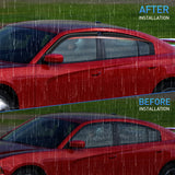 Nilight Window Rain Guards for Dodge Charger 2011-2023 2018 2019 2020 2021 2022 2023, Window Wind Deflectors Vent Visors, Tape on-4PCS