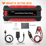 1500A Car Battery Jump Starter for Up to 7.0L Gas & 5.5L Diesel Engines 12V Portable Jump Start Booster Pack Jump Box with Jumper Cables DC Output and LED Light