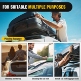 Nilight Car Door Step Universal Aluminum Latch Step for Car Roof Access Portable Folding Car Door Latch Hook Step Multi-Adjustable Both Feet Stand Pedal Max Load 500 Lbs for Truck SUV Vehicles, Black