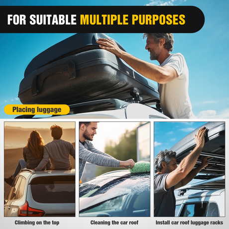 Nilight Car Door Step Universal Aluminum Latch Step for Car Roof Access Portable Folding Car Door Latch Hook Step Multi-Adjustable Both Feet Stand Pedal Max Load 500 Lbs for Truck SUV Vehicles, Black