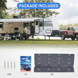 Nilight RV Step Covers 3 Pack 23 inch, Fits 8-11Inch Deep Camper Steps Adjustable Wrap Around RV Step Rug with Spring Works on Electrical & Manual RV Stairs Carpet for Camper Trailers Steps Outside, Gray