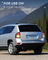 Nilight Taillight Assembly Compatible with 2014 2015 2016 2017 Jeep Compass Tail Light OE Style Rear Lamp Replacement Driver and Passenger Side w/Bulbs