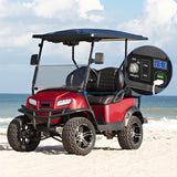 Nilight Golf Cart Key Switch Console Panel 9V-48V DC with Forward Reverse 3PIN Rocker Switches 4.8A Dual USB Quick Charger LED Digital Voltmeter for EZGO TXT PDS