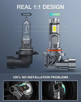 9005/HB3 | H11/H9/H8 LED Headlight Bulbs E4S Series 200W 40000LM 6500K IP67 | 4 BULBS Nilight