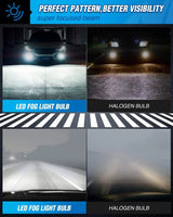 LED Headlight 9006 Xenon LED Fog Light Bulbs EF2 Series DRL 60W 6000K | 2 BULBS