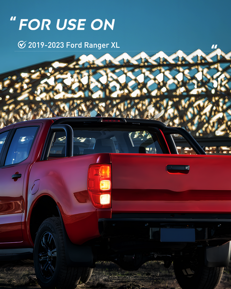 Nilight Taillight Assembly Compatible with Ford Ranger XL 2019 2020 2021 2022 2023 Rear Tail Light Lamp Replacement OE Style LED and halogen bulbs Driver Side