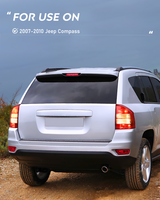 Nilight Taillight Assembly Compatible with 2007 2008 2009 2010 Jeep Compass Tail Light OE Style Rear Lamp Replacement Passenger Side