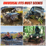 1/4 Inch x 50 ft Synthetic Winch Rope 9,000 LBS Winch Line Cable with Black Protective Sleeve Winch Line Ropes for ATV Winch with Synthetic Rope UTV Trailer Jeep Quad Polaris Winch Cable Orange