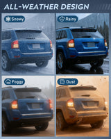 Taillight Assembly Compatible with 2014 2015 2016 2017 Jeep Compass Tail Light OE Style Rear Lamp Replacement Driver Side w/Bulbs