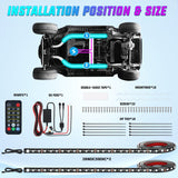 Nilight 2Pcs Golf Cart Underglow Light Kit for EZGO Yamaha Club Car