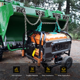 Nilight 2PCS Tractor Bucket Hooks with Tie Down Ring, Bolt-On Grab Hook with Back Plates Compatible with Trailer RV UTV Truck, Grade 70 Grade Forged Steel Max 15000 lbs, Black