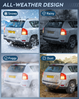 Nilight Taillight Assembly Compatible with 2011 2012 2013 Jeep Compass Tail Light OE Style Rear Lamp Replacement Passenger Side w/Bulbs