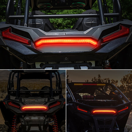 Nilight UTV Center Tail Light Rear Taillight LED Brake Lights Red Compatible with Polaris RZR XP1000 Turbo Sportsman Accessories 2019 2020 2021 2022 2023