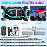 Led light Strip 6Pcs Golf Cart Underglow Light Kit for EZGO Yamaha Club Car