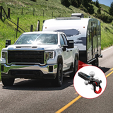 Trailer Hitch Tri-Ball Mount with Hook and Rotatable Tow Anti-Theft 3/4Inch Shackle Fits for 2inch Receiver Ball Size 1-7/8Inch 2Inch 2-5/16Inch GTW from 5000lbs to 10000lbs for RV SUV ATV Truck