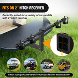 Tow Hooks & Truck Tie Downs & Anchors Dual Trash Can Hauler Hitch Adjustable Height Garbage Can Towing Hitch Carrier Double Trash Can Transporter Trailer Hitch for Truck SUV ATV UTV Golf Cart Lawn Tractor with 2 Inch Receiver