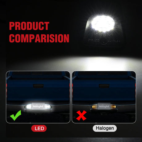 Nilight License Plate Lights Compatible with 1995 1996 1997 1998 1999 2000 2001 2002 2003 2004 Toyota Tacoma Black Housing comparision