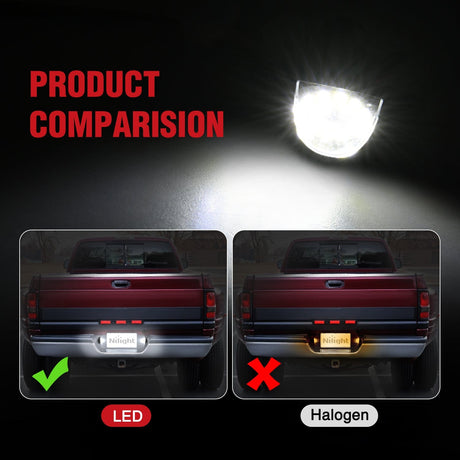 License Plate Light Compatible with 1994 1995 1996 1997 1998 1999 2000 2001 Dodge Ram 1500 2500 3500 2002 RAM 2500 3500 6000K White 2PCS Pack comparision