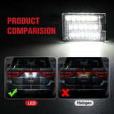 License Plate Lights Compatible with 2014 2015 2016 2017 2018 2019 2020 2021 2022 2023 Dodge Durango 6000K White Clear Lens 2PCS Pack