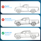 Window Rain Guards for Toyota Tacoma Double Cab 2016 2017 2018 2019 2020 2021 2022 2023, Out-Channel Window Visors Vent Wind Deflectors-4PCS