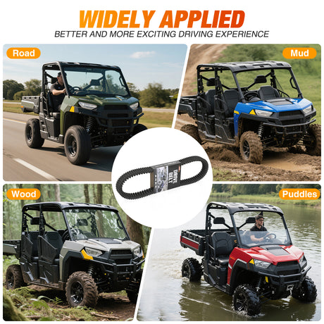 Nilight Drive Belt 3211149 Replacement for Polaris Ranger Extreme Badass CVT Drive Belt Fit for 2013-2019 Polaris Ranger XP 900 1000, 570, Crew 900 ACE 325 Models and More, EPS, Premium, Deluxe,1 Pack