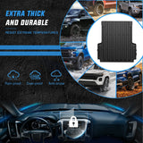 5 FT Rubber Short Trunk Bed for 2020 2021 2022 2023 2024 2025 Jeep Gladiator JT, TPE Heavy-Duty Pick-up Bed Liner for Gladiator 2020 2021 2022 2023 2024 2025 Accessories, Anti-Slip Texture, All Weather Protection