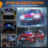 Nilight 12LED Traffic Advisor Strobe Light Bar Blue White Emergency Warning Hazard Safety Dash Front/Rear Windshield Flashing Lights for Cars Trucks Police Firefighter Plow Construction Vehicles