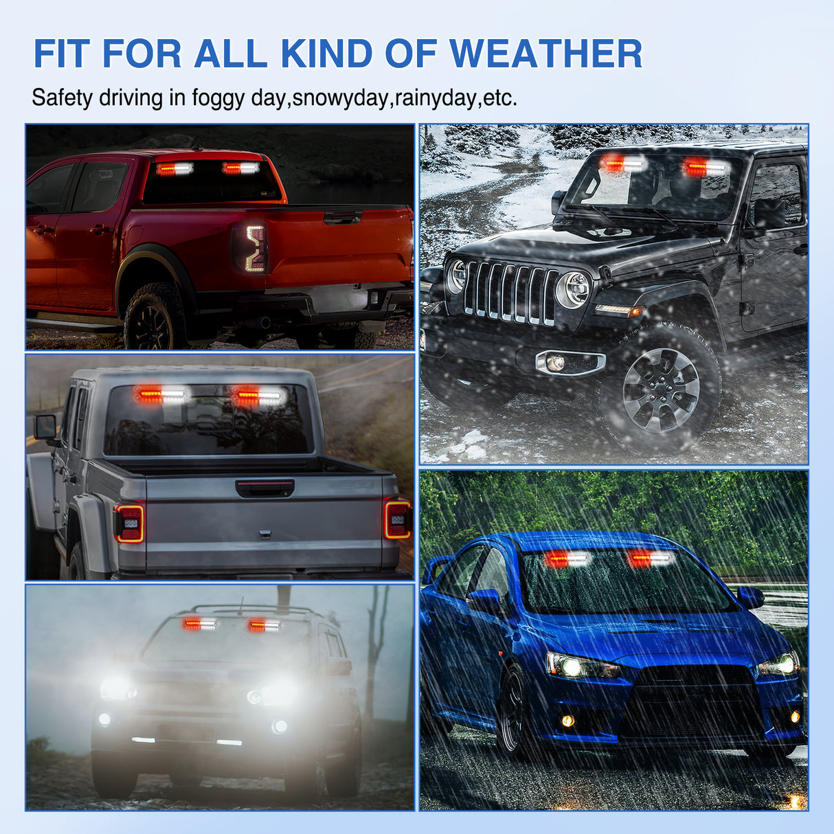 24LED Emergency Strobe Traffic Advisor Light Bar 2 in 1 Red White Dash Warning Safety Flashing Lights Front/Rear Windshield Construction Lights for Trucks Cars Plow Police Firefighter Vehicles